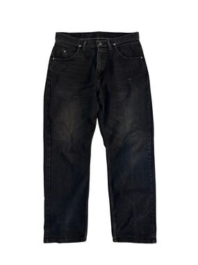 Wrangler Smoke Black Denim Jeans - Classic Straight Fit
